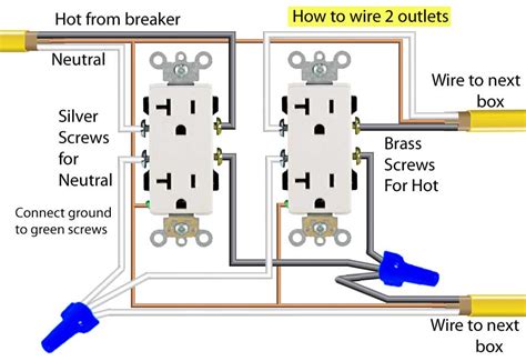 two box outlet wiring diagram